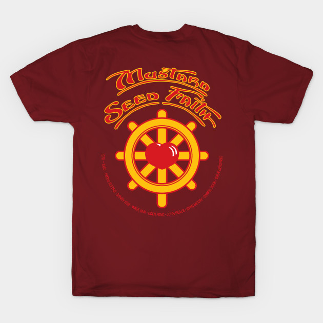 Back Logo - Tribute - Mustard Seed Faith - Tee Shirt - by McVay Surfboards 